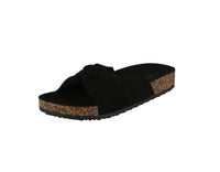 WOMAN'S SHOES BLACK SUEDE SANDALS BERK-25