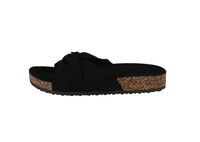 WOMAN'S SHOES BLACK SUEDE SANDALS BERK-25