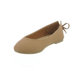 KIDS SHOES TAN PU LEATHER FLATS BERLINE-1K