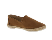 WOMAN'S SHOES LIGTH COFFE SUEDE SLIP ON SNEAKER FLAT BETTY