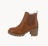 WOMAN'S SHOES TAN PU BOOTIES BIANCA-66