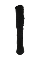 WOMAN'S SHOES BLACK SUEDE BOOTS BIEBER-1