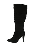 WOMAN'S SHOES BLACK SUEDE BOOTS BIEBER-1