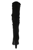 WOMAN'S SHOES BLACK SUEDE BOOTS BIEBER-1