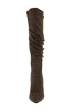 WOMAN'S SHOES TAUPE SUEDE BOOTS BIEBER-1