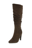 WOMAN'S SHOES TAUPE SUEDE BOOTS BIEBER-1