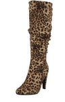 WOMAN'S SHOES LEOPARD SUEDE BOOTS BIEBER-1