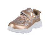 KID'S SHOES CHAMPAGNE/PU GLITTER TENNIS SNEAKERS BK-41KSM