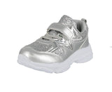 KID'S SHOES SILVER/PU GLITTER TENNIS SNEAKERS BK-41KSM