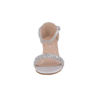 KID'S SHOES SILVER GLITTER HEELS BLAZE-18K