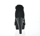 WOMAN'S SHOES BLACK SUEDE HEELS BONICA-1