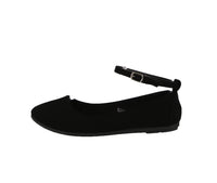 WOMAN'S SHOES BLACK NUB FLATS BRUCE-16