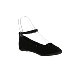 WOMAN'S SHOES BLACK NUB FLATS BRUCE-16