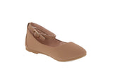 KID'S SHOES TAN NUB FLATS BRUCE-16K