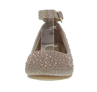 KID'S SHOES CHAMPAGNE GLITTER FLATS BRUCE-1K