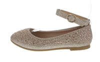 KID'S SHOES CHAMPAGNE GLITTER FLATS BRUCE-1K