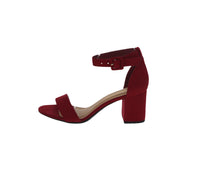 WOMEN'S SHOES RED SUEDE HEELS CAKE