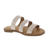 WOMAN'S SHOES CREAM PAT SANDALS CALA