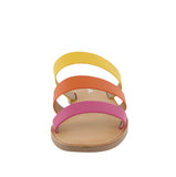 WOMAN'S SHOES YELLOW/ORANGE PU SANDALS CALA