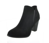 WOMAN'S SHOES BLACK SUEDE BOOTIES CAMILA-16