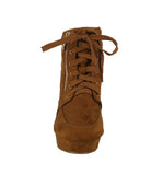 WOMAN'S SHOES TAN SUEDE BOOTIES CAMILLE-88