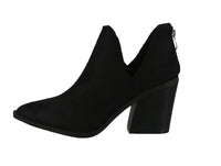 WOMAN'S SHOES BLACK SUEDE BOOTIES CAMRYN