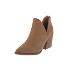 WOMAN'S SHOES TAUPE SUEDE BOOTIES CAMRYN