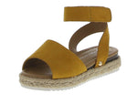 BABY'S SHOES MUSTARD SUEDE WEDGE SANDAL CANDIDE-1A