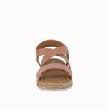 BABY'S SHOES BLUSH NUB FABRIC WEDGE SANDAL CANDIDE-77A