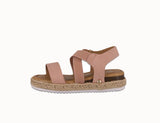 BABY'S SHOES BLUSH NUB FABRIC WEDGE SANDAL CANDIDE-77A