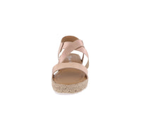 KID'S SHOES ROSE GOLD PU LEATHER WEDGE SANDAL CANDIDE-77K