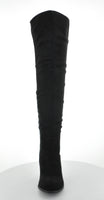 WOMAN'S SHOES BLACK SUEDE BOOTS CARMEN-10