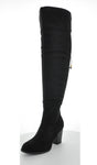 WOMAN'S SHOES BLACK SUEDE BOOTS CARMEN-10