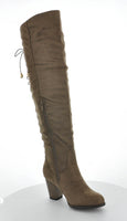 WOMAN'S SHOES TAUPE SUEDE BOOTS CARMEN-10