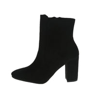 WOMAN'S BOOTIES BLACK SUEDE CARRIS-1