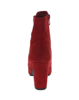 WOMAN'S BOOTIES RED SUEDE CARRIS-1