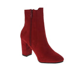 WOMAN'S BOOTIES RED SUEDE CARRIS-1