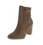 WOMAN'S BOOTIES TAUPE SUEDE CARRIS-1