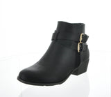 WOMAN'S SHOES BLACK PU BOOTIES CHASE-1