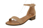 WOMAN'S SHOES TAUPE PU LEATHER SANDALS CHENILLE-35