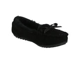 KID'S SHOES BLACK SUEDE DOCKSIDE CHERRY-522