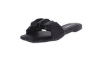 WOMAN'S SHOES BLACK PU SANDALS CHIC