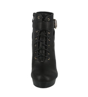 WOMAN'S SHOES BLACK PU BOOTIES CICI-38