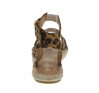 WOMAN'S SHOES LEOPARD SUEDE SANDAL CLOVER-15