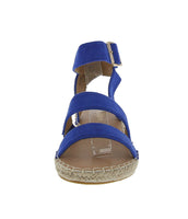 WOMAN'S SHOES ROYAL BLUE SUEDE SANDAL CLOVER-15