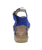 WOMAN'S SHOES ROYAL BLUE SUEDE SANDAL CLOVER-15