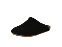 WOMAN'S SHOES BLACK FLUFF SANDALS COMFY