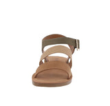 WOMAN'S SHOES KHAKI PU LEATHER SANDALS COMING