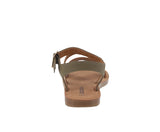 WOMAN'S SHOES KHAKI PU LEATHER SANDALS COMING