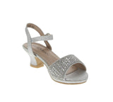 KID'S SHOES SILVER GLITTER HEELS CUTESMILE-3K